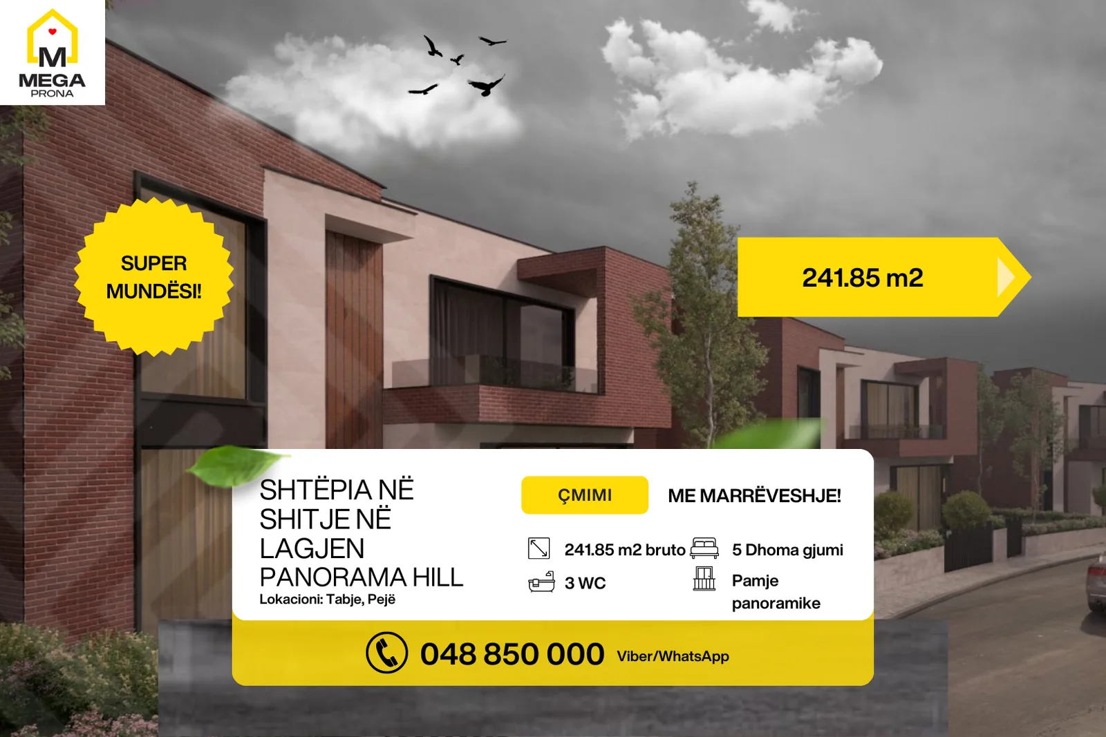 Shtëpia në shitje në lagjen Panorama Hill – 241.85m²