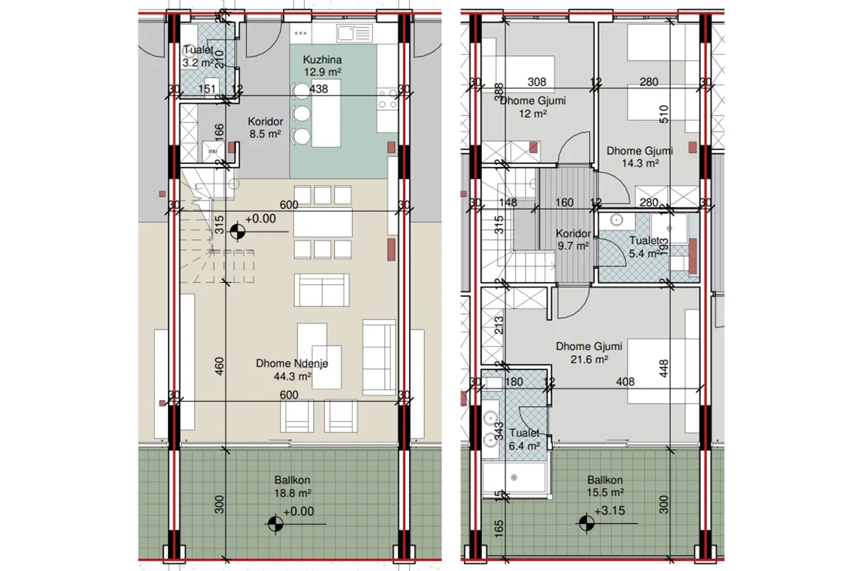 Banesë Duplex 210.2m² për #SHITJE në Gjirin e Lalzit