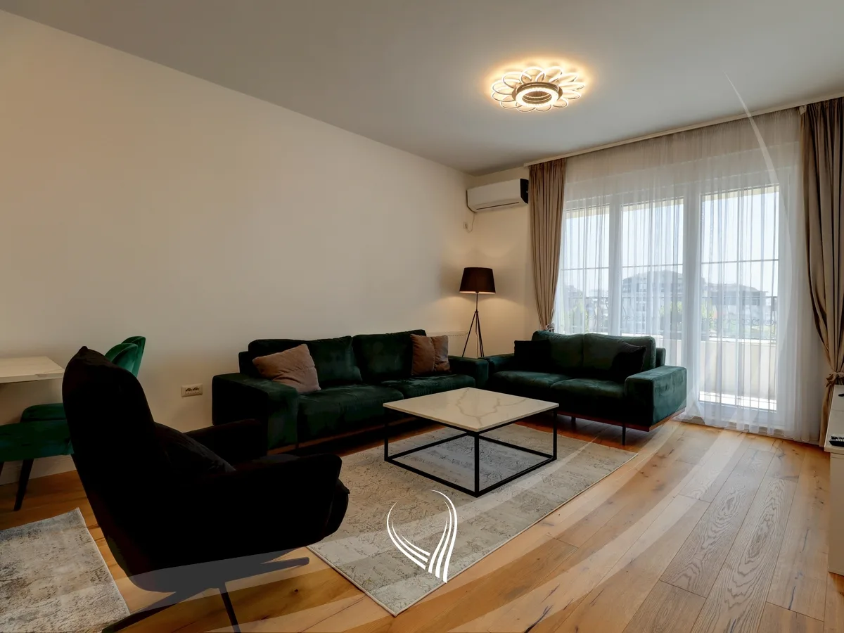 Penthouse me 2 dhoma gjumi me qira në lagjen Aktash – Pika Luxury & Green Apartments
