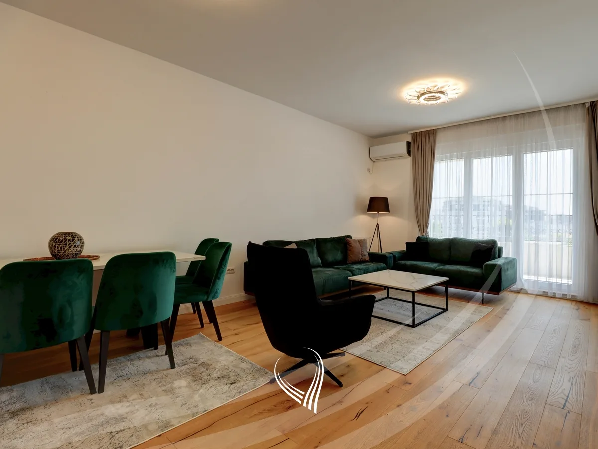 Penthouse me 2 dhoma gjumi me qira në lagjen Aktash – Pika Luxury & Green Apartments