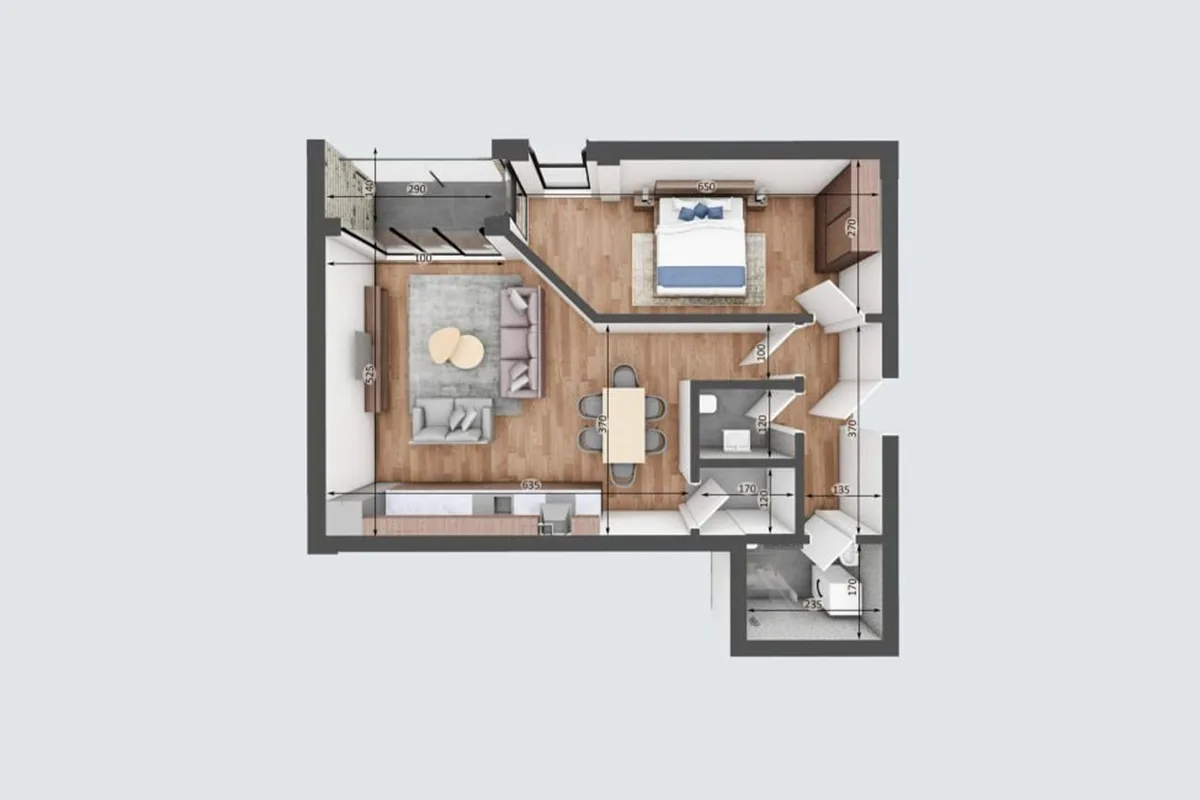 Banesë 76.9m² për #SHITJE në Rrugën C.
