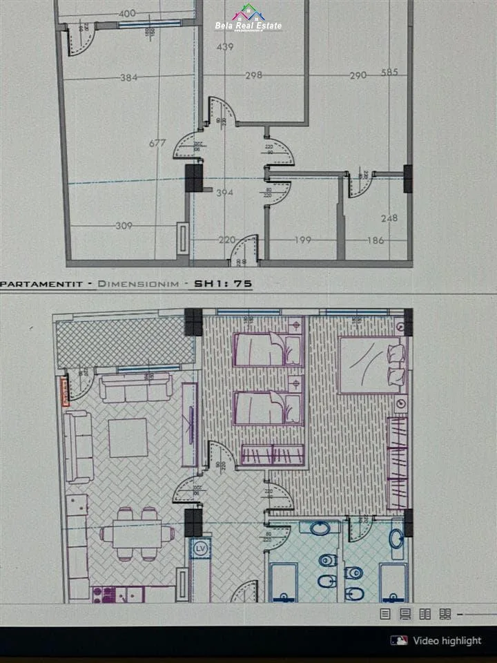 Apartament Ne Shitje 2+1 Tek Stacioni i Trenit (ID B120628) Tirane