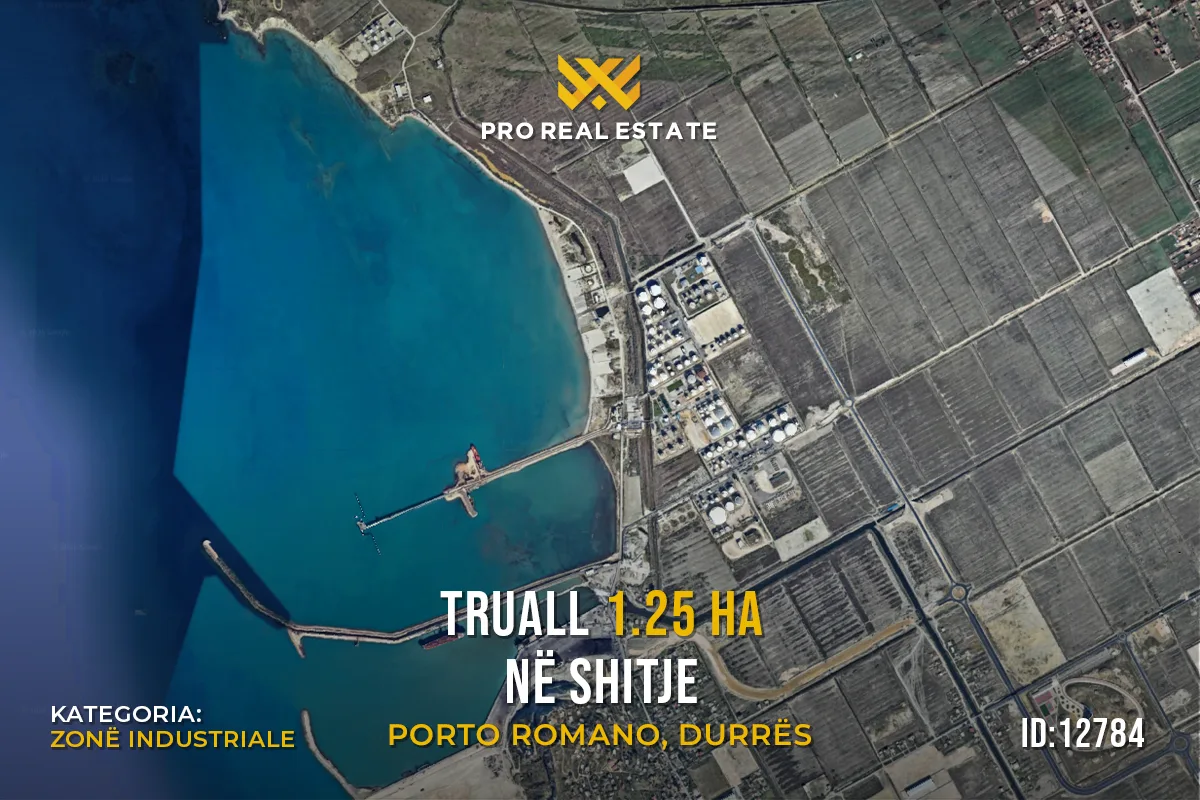 Truall 1.2 Ha për #SHITJE në Porto Romano, Durrës