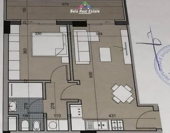 Apartament ne Shitje 1+1 tek Univers City (ID B110383) Tirane