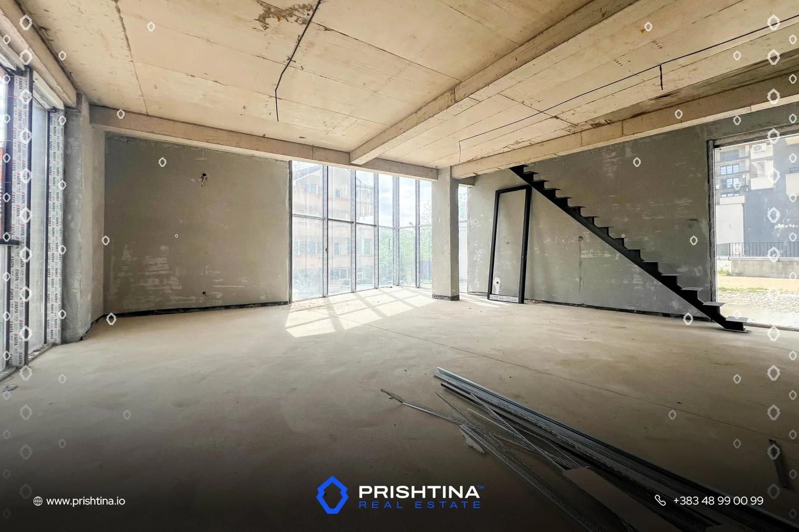 Lokal me qira 85m² + 68m² te Prishtina e Re