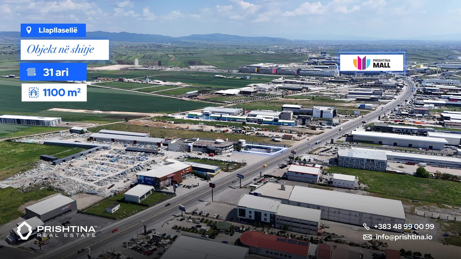 Objekt në #shitje 1,100m² me 31 ari parcel në Llapllasellë 🏢✨