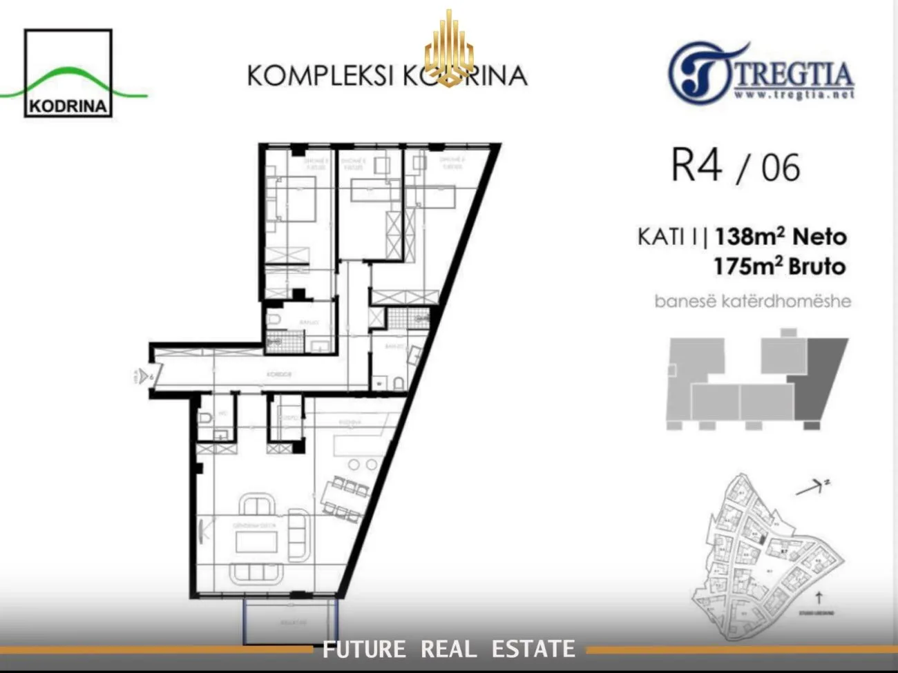 Banesë në SHITJE – 3 Dhoma gjumi – Prishtinë – Kodrina