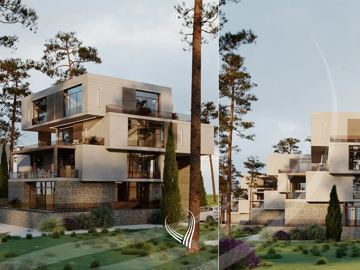 Duplex Apartment 172m2 me oborr 59.2m2 në shitje në kompleksin Porto Lalzi – Gjiri I Lalzit