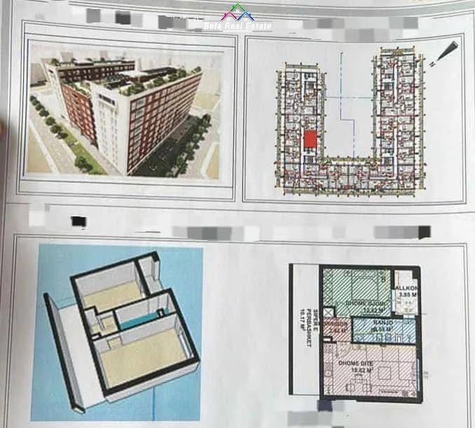 Shitet Apartament 1+1 tek Ish Parku (ID B110343) Tirane