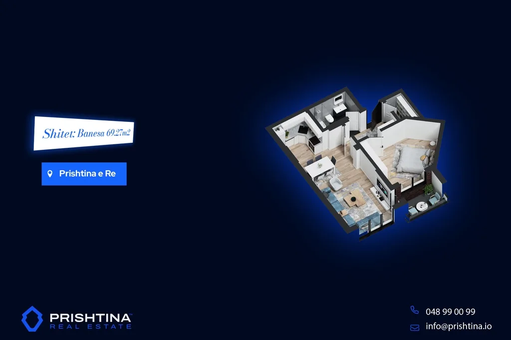 Banese ne #shitje te Prishtina e Re – 1269.91m2 hapësirë banesore