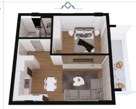 Apartament Ne Shitje 1+1 Ne Qerret (ID BDR36) Kavaje