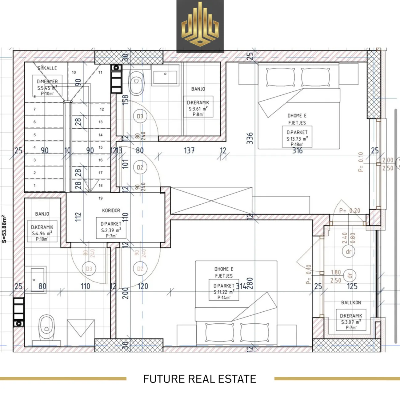 Duplex në SHITJE/107m2