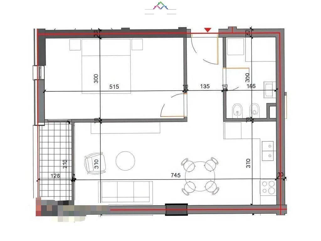 Apartament ne shitje 1+1 ne Shkoze (ID B110418) Tirane​