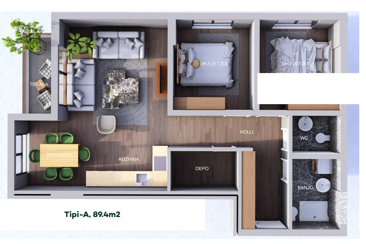 Banesë 89.4m² për #SHITJE në Prizren