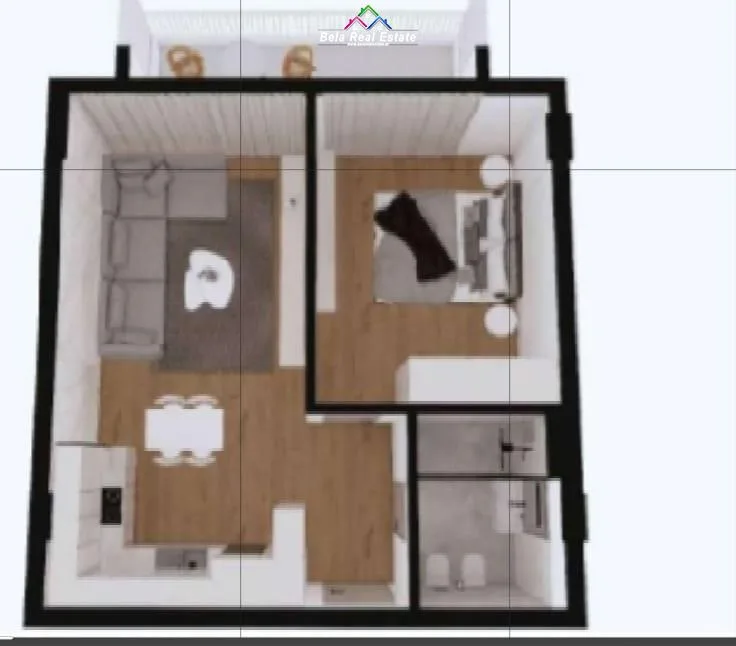 Apartament Ne Shitje 1+1 Ne Qerret (ID BDR28) Kavaje