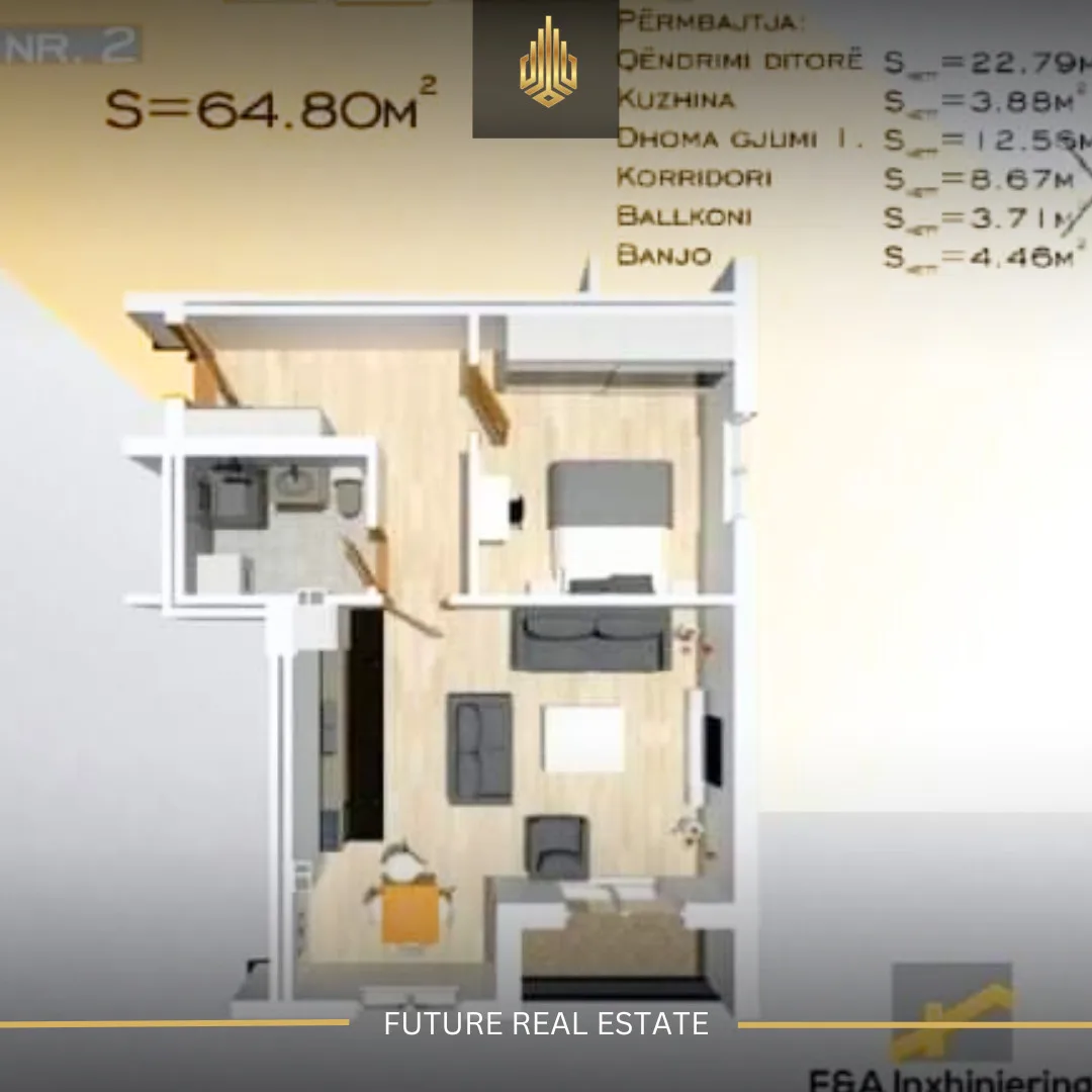 Banesë në SHITJE/65m²