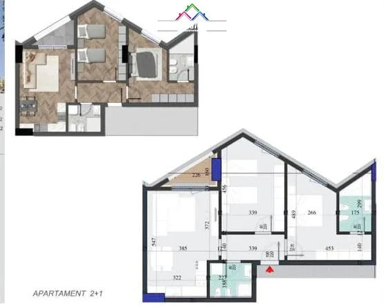 Apartament ne Shitje 2+1 Ne Rrugen Dritan Hoxha (ID B120570) Tirane​