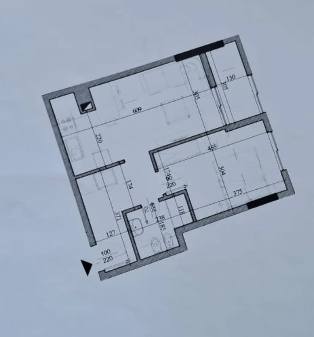 Apartament Per Shitje 1+1 ne Astir (ID B110452) Tirane