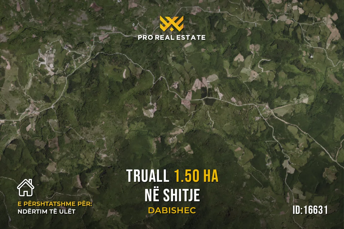 Truall 1.50 Ha për #SHITJE në Dabishec