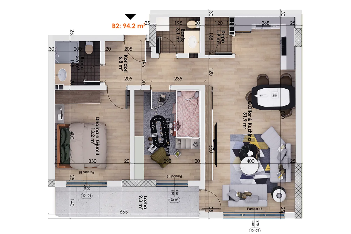 Banesë 94.2m² për #SHITJE në Prizren