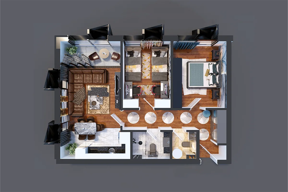 Banesë 78.7m² për #SHITJE në Veternik
