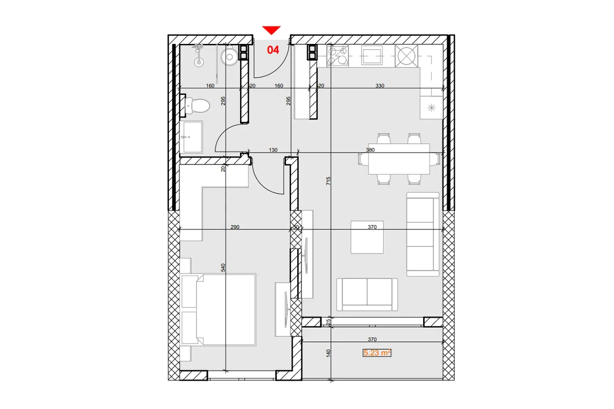 Banesë 64.3m² për #SHITJE në Prizren.