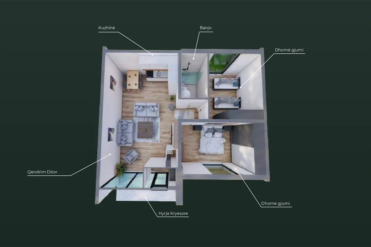 Villë 91.37m² për #SHITJE te Kodra e Artë.