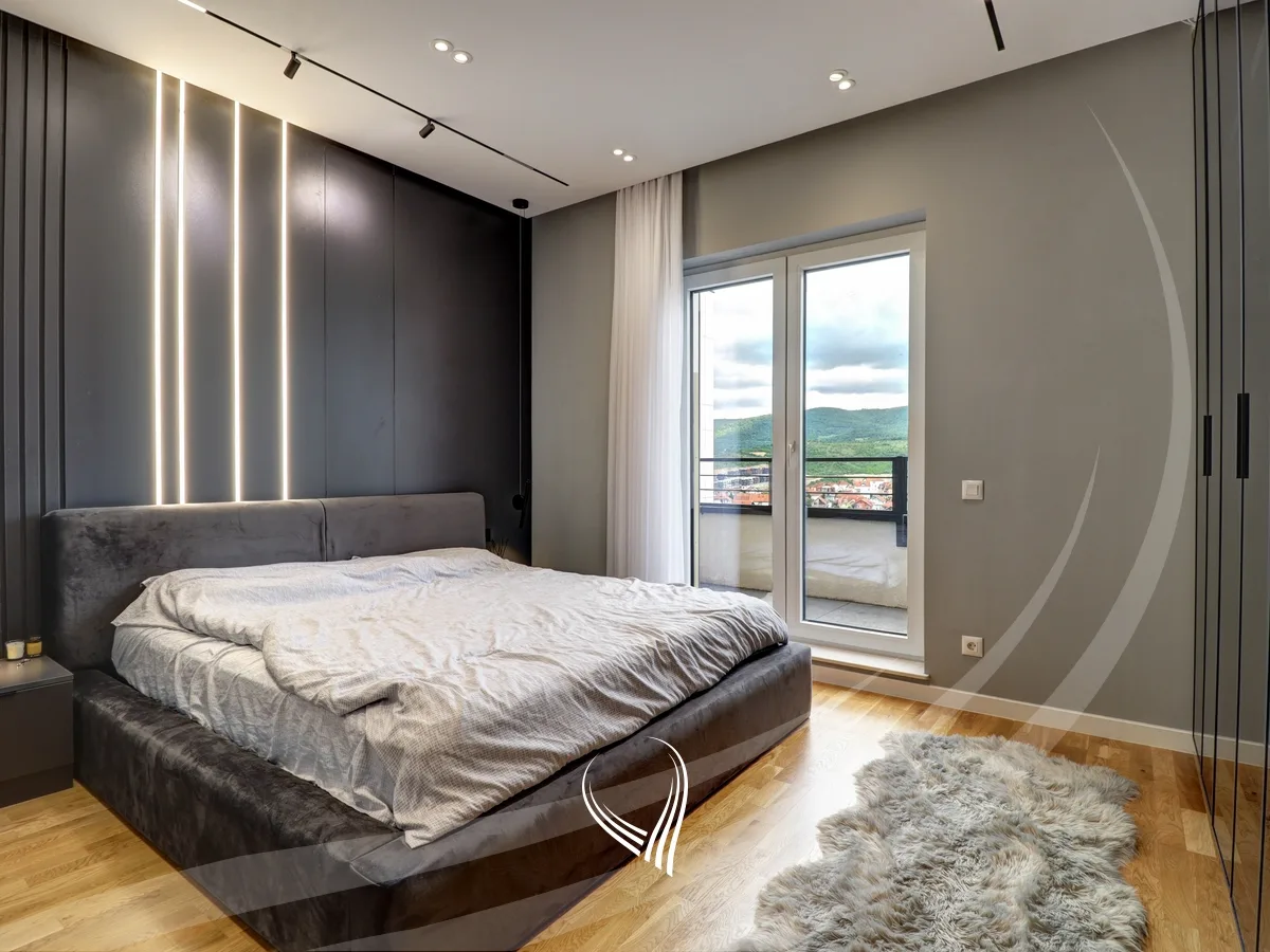 Penthouse me 3 dhoma gjumi me qira në lagjen Velania – Puhiza 3