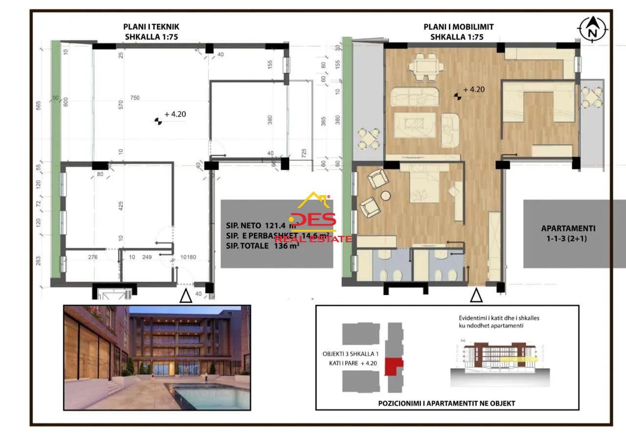 Shitet apartament 2+1 te resort “elite” ,radhimë pamje ballore nga deti & pishine 🌅