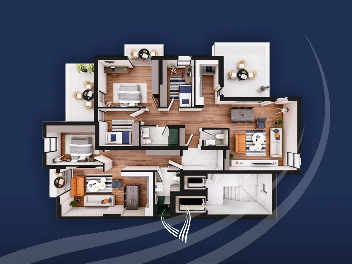 Penthouse me 4 dhoma gjumi në shitje në lagjen Velania
