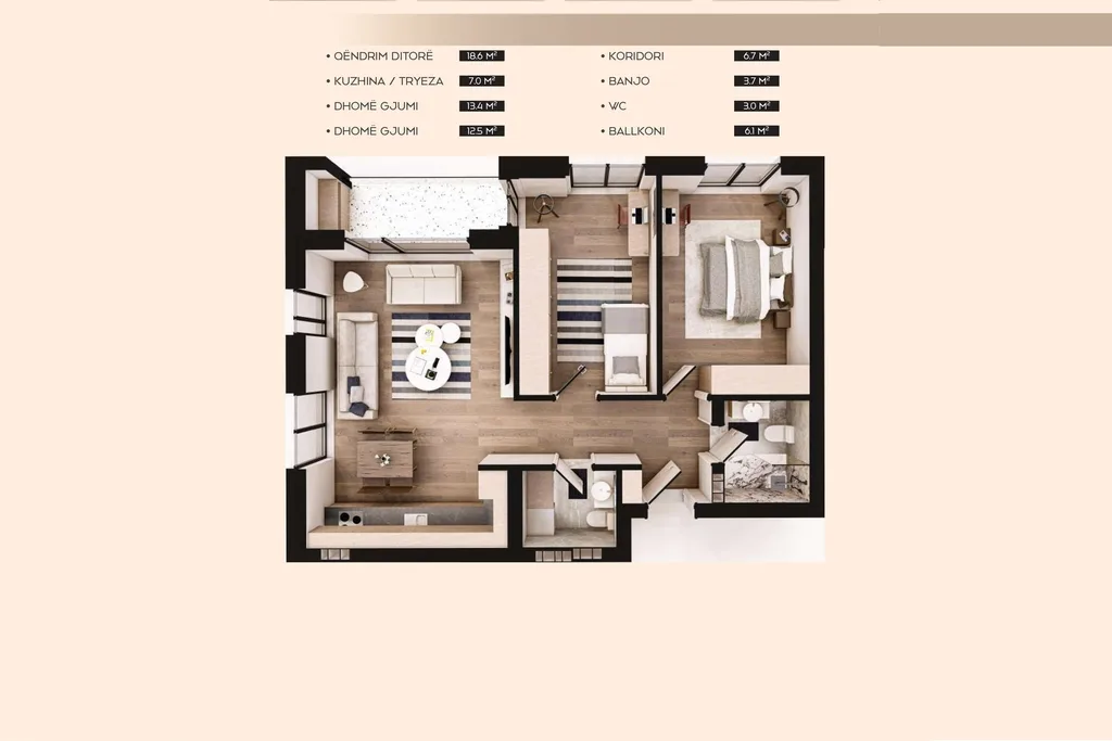 Banesë në #shitje 82.5m² në Aktash