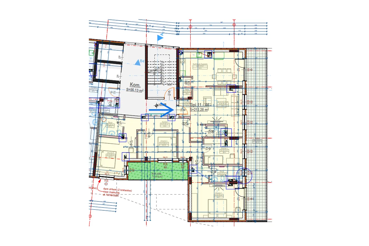 Banesë 212.28m² + 37.88m² për #SHITJE në Lagjen e Muhaxherëve