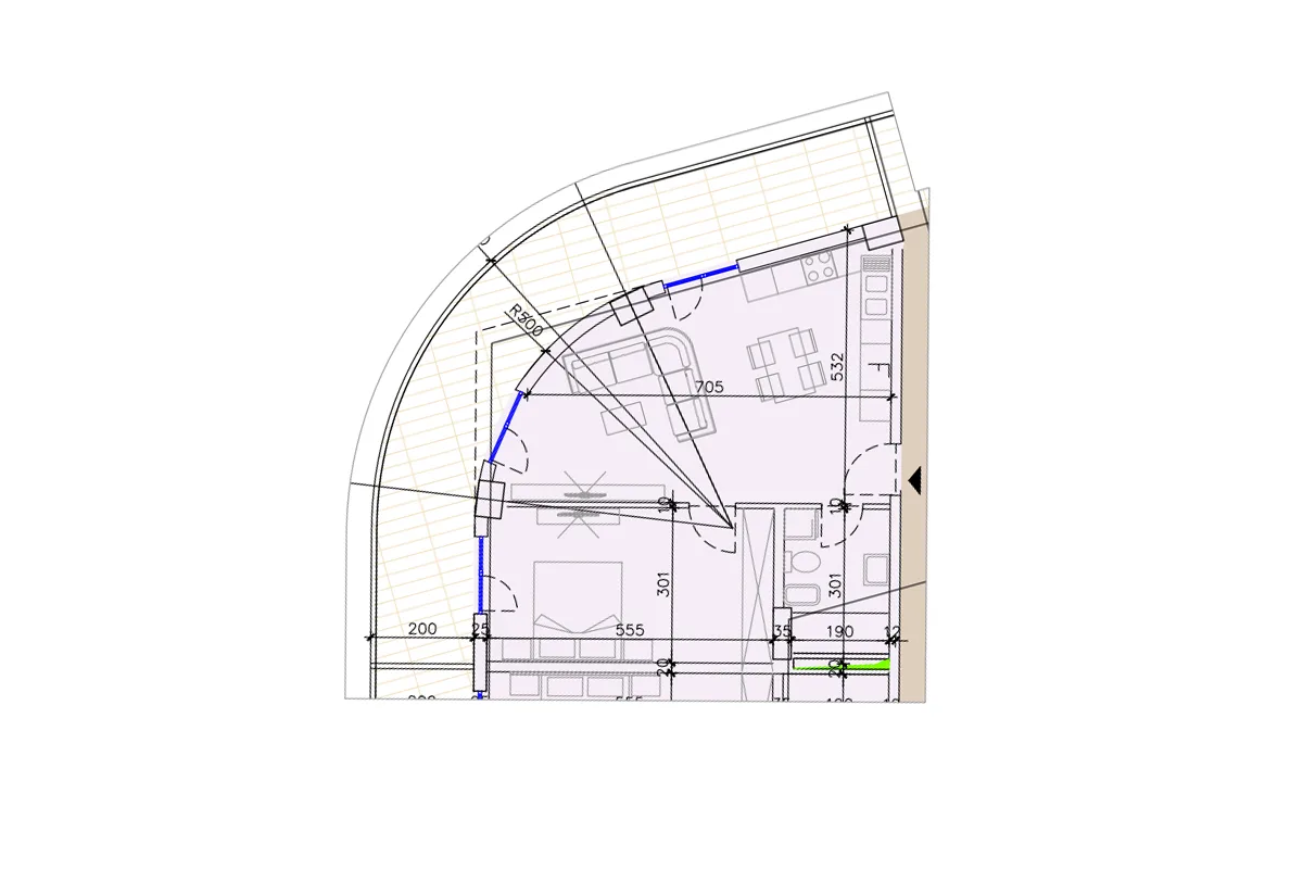 Banesë 60.50m² + 30.34m² për #SHITJE në Shëngjin