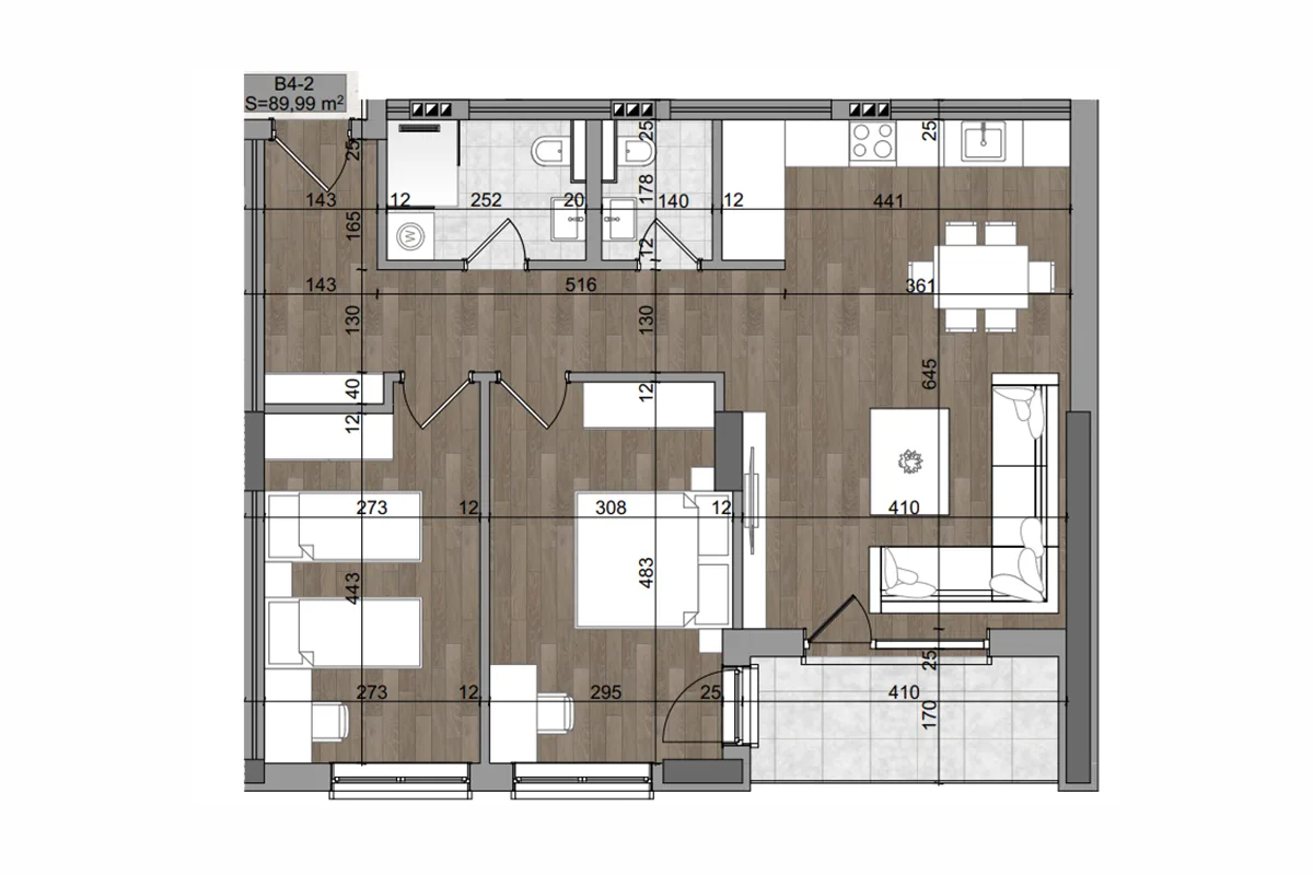 Banesë 89.99m² në #SHITJE te Prishtina e Re.