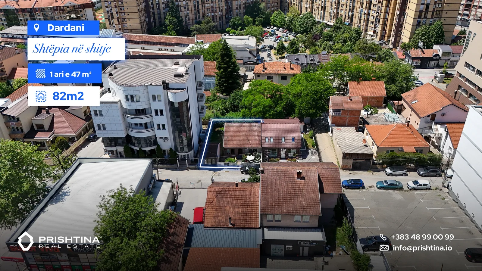 Shtëpi në #shitje 82m² me 1 ari e 47m² në Dardani 🏡✨