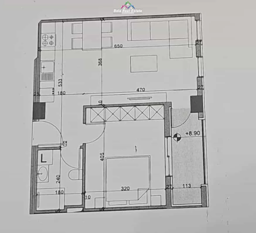 Apartament Ne Shitje 1+1 Tek Bulevardi i Ri (ID B110423) Tirane