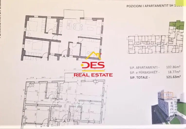 Shitet apartament 2+1+2 tualete, pranë ish qytetit të nxënësve,tiranë.