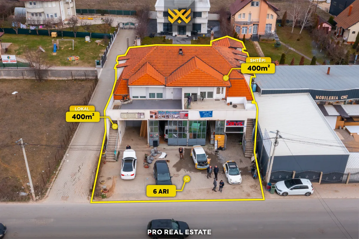 Shtëpi dhe Lokal 400m² + 400m² për #SHITJE në Bërnicë të Epërme