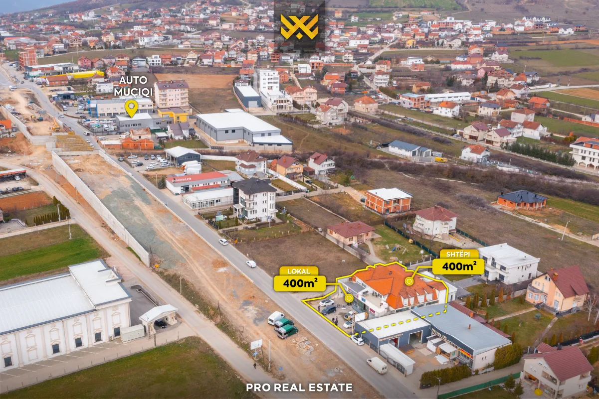 Shtëpi dhe Lokal 400m² + 400m² për #SHITJE në Bërnicë të Epërme
