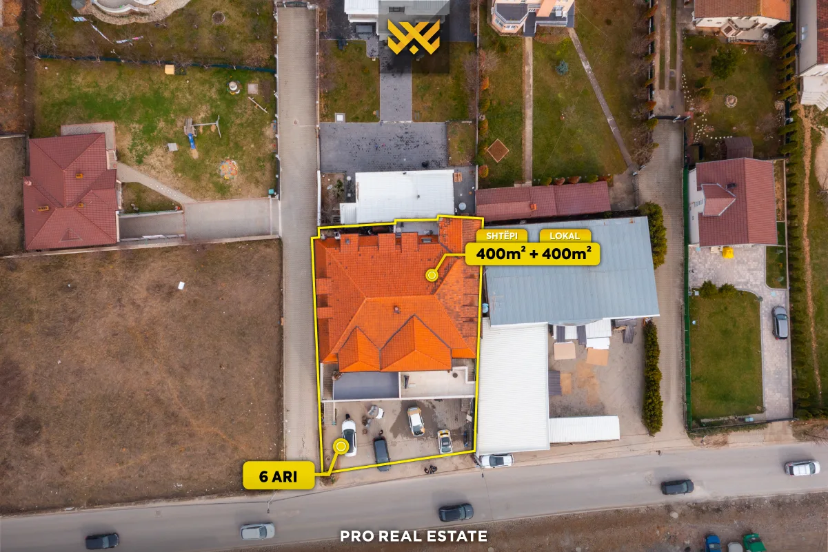 Shtëpi dhe Lokal 400m² + 400m² për #SHITJE në Bërnicë të Epërme