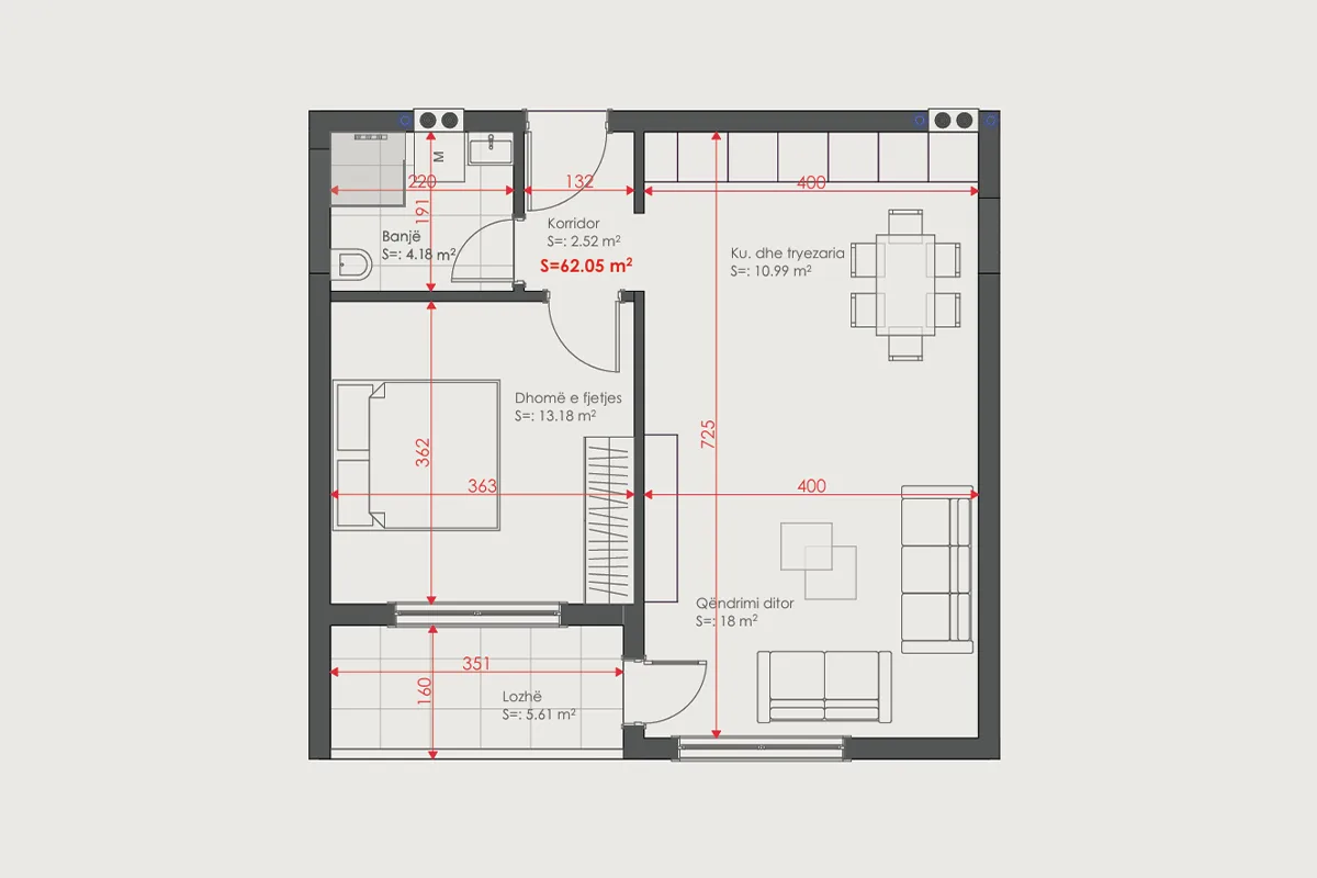 Banesë 62.05m² për #SHITJE në Emshir / Kalabri