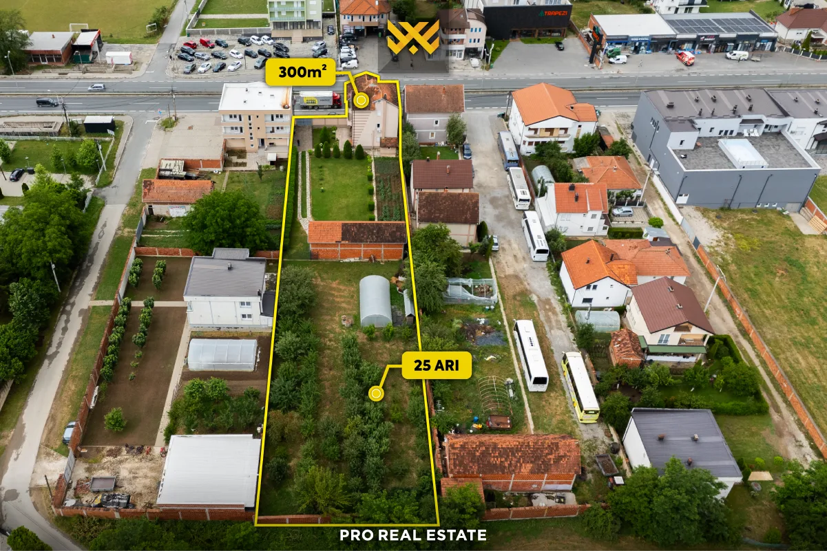 Truall 25 Ari dhe shtëpi 300m² për #SHITJE në Milloshevë