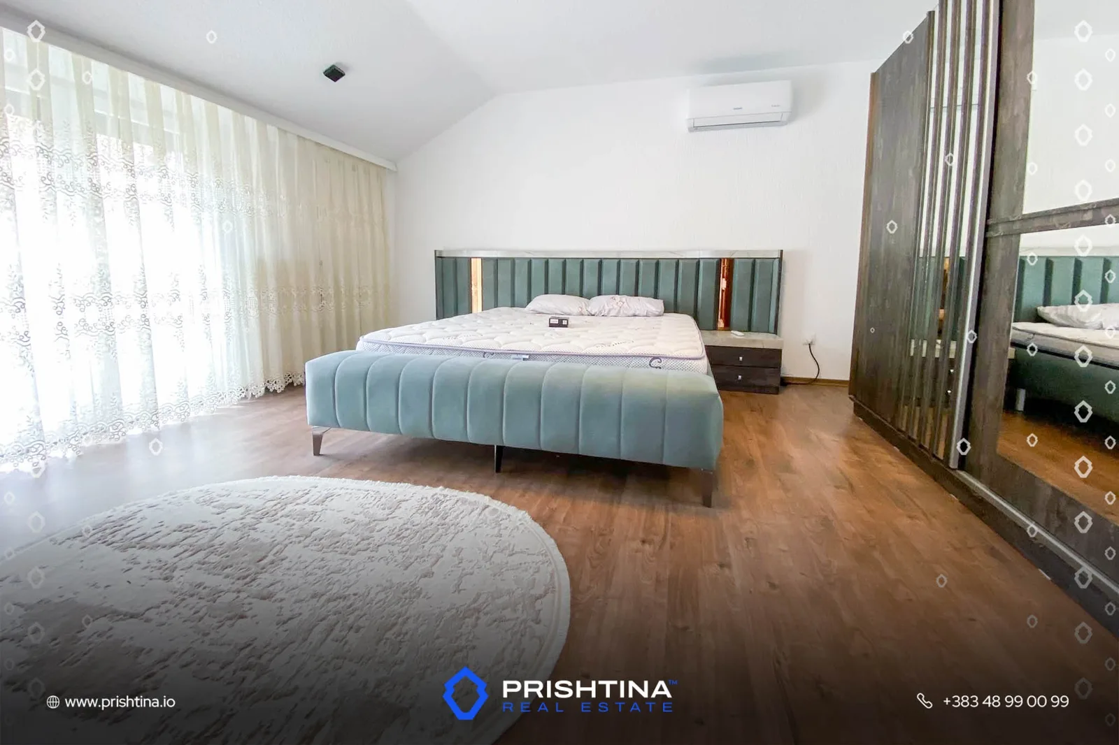 Shtëpi me qira 250m² + 3 ari në Emshir