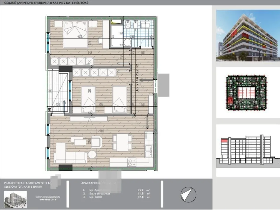 Shitet Apartament ne Tirane tek Kompleksi “Univers City”