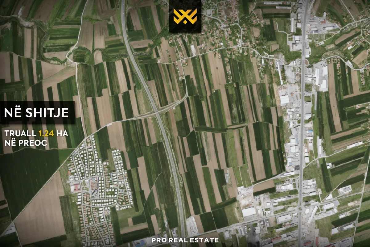 Truall 1.24 Ha për #SHITJE në Preoc.