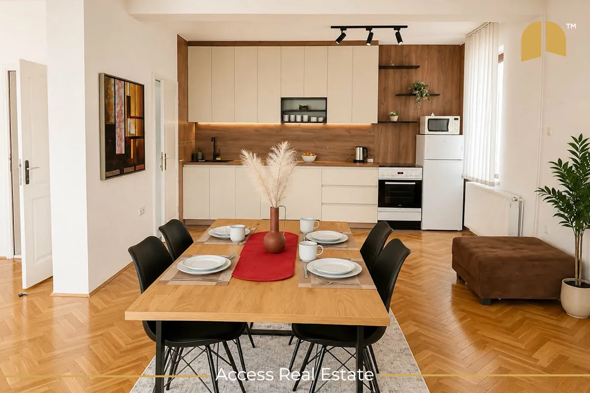 Kati i shtëpisë me QIRA – 2 dhoma gjumi – Arbëri