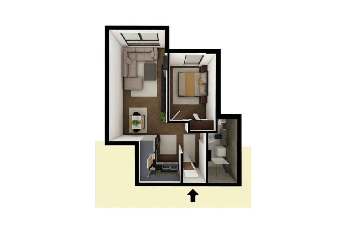 Banesë 64.80m² për #SHITJE në Fushë Kosovë