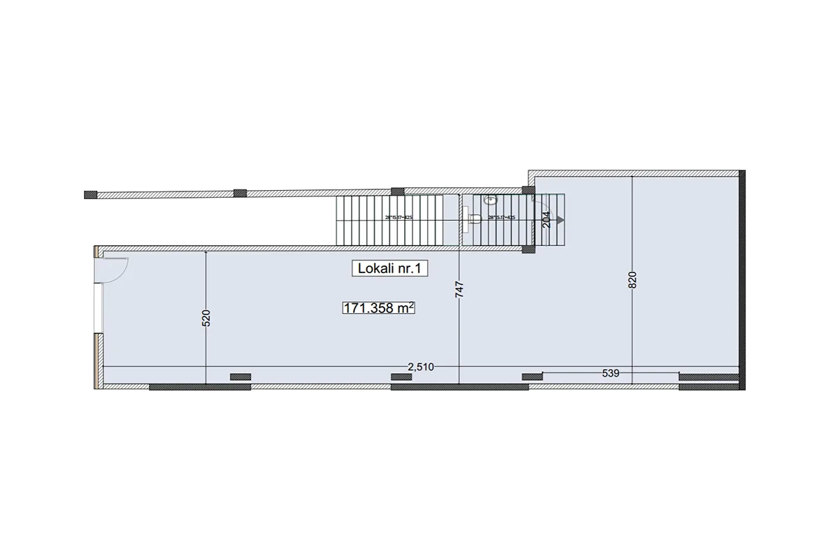 Lokal 171.35m² për #SHITJE në Lagjen e Muhaxherëve