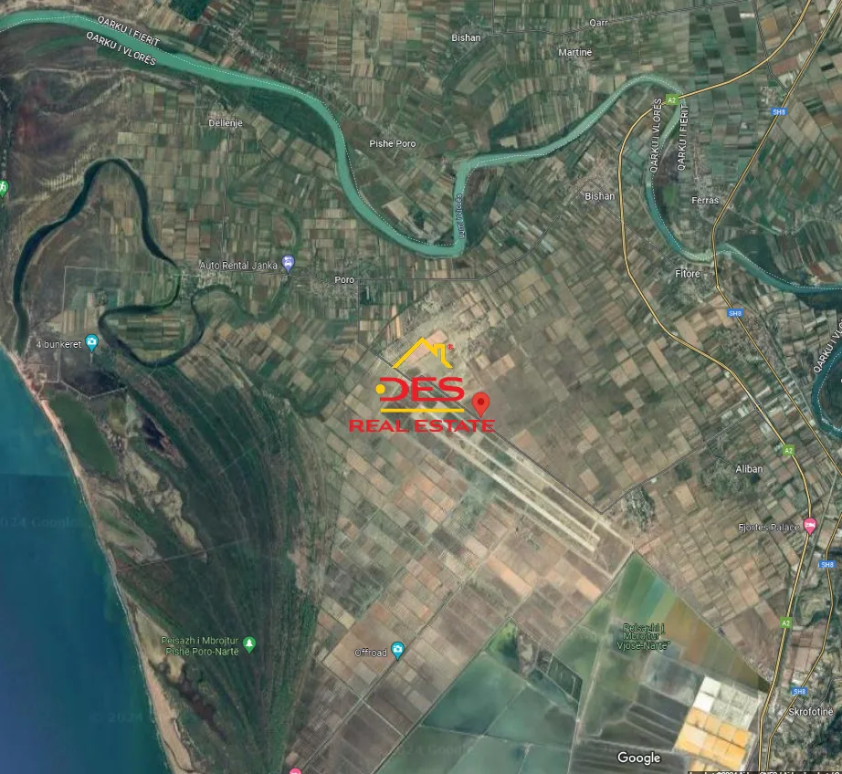Shitet tokë arë në akërni pranë aeroportit,vlorë.