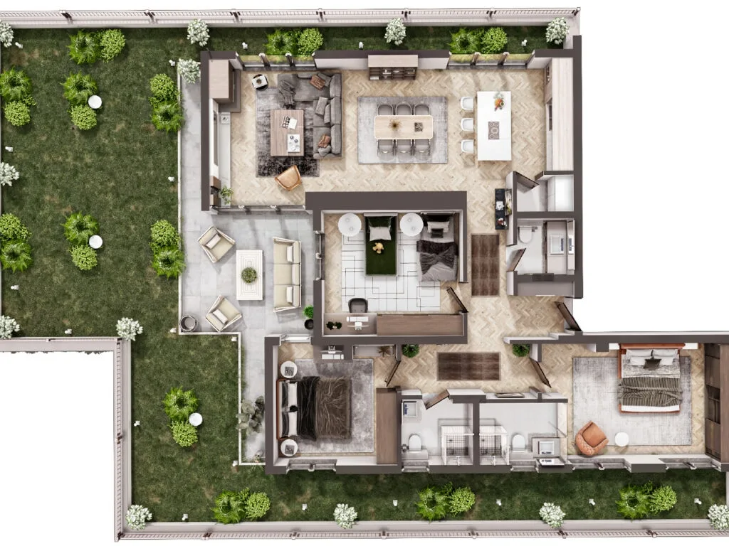 Penthouse për #shitje 161.9m² + 120.36m² ne Tophane